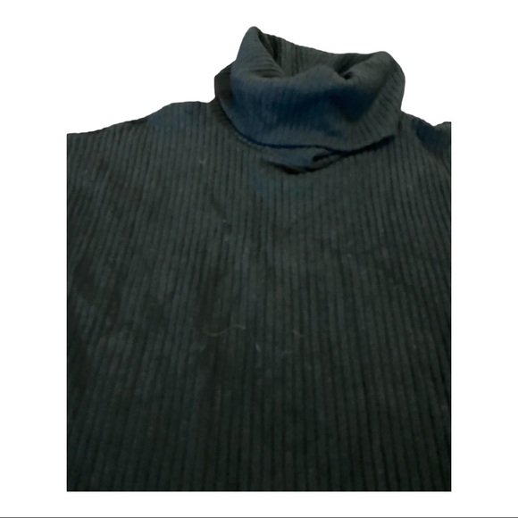 GAP Maternity Ribbed Sweater Turtleneck DRESS Black MEDIUM - Picture 2 of 4